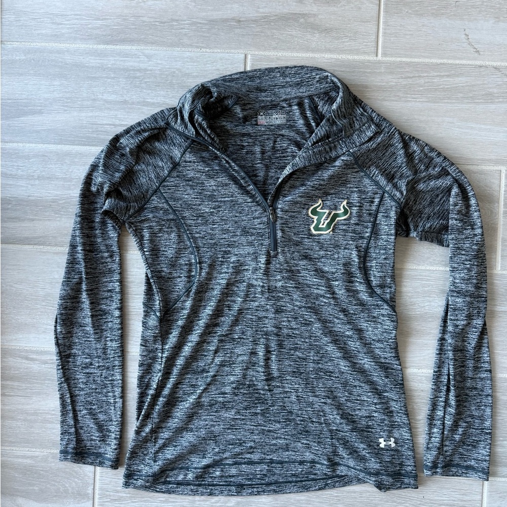 Under Armour Gray Quarter-Zip Pullover USF